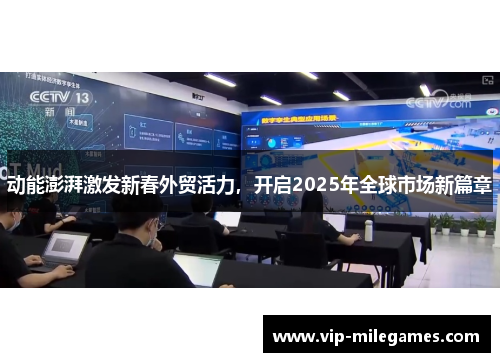 动能澎湃激发新春外贸活力,开启2025年全球市场新篇章 动能澎湃激发新春外贸活力,开启2025年全球市场新篇章